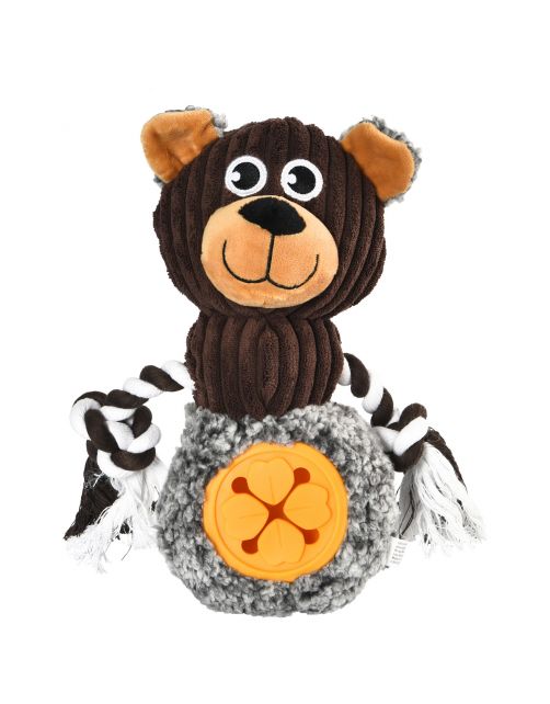 Olymira Snacktoy Monkey - Hondenspeelgoed - 31 cm Bruin